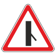 Дорожный знак 2.3.6 «Примыкание второстепенной дороги справа» (металл 0,8 мм, II типоразмер: сторона 900 мм, С/О пленка: тип В алмазная)